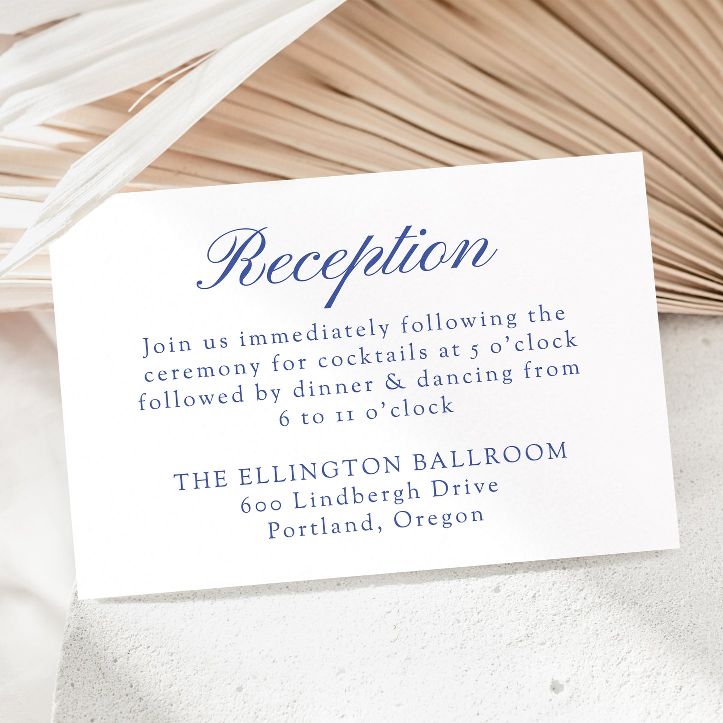 Elegant Blue Chinoiserie Wedding Suite | Corjl Template