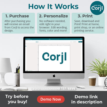 Whimsical Christmas Tree Bows Green Non-Photo Holiday Card | Corjl Template