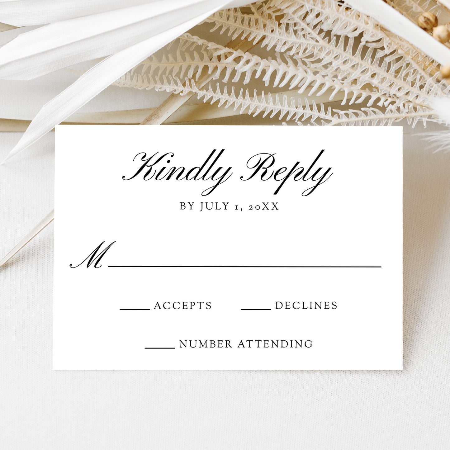 Elegant Black Chinoiserie Wedding Suite | Corjl Template